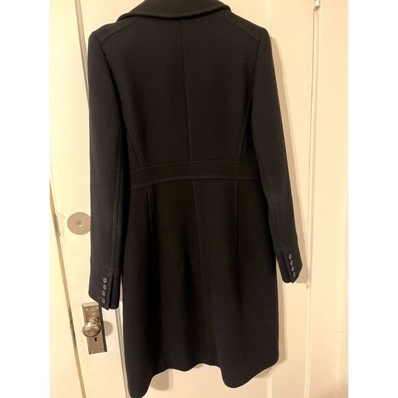 JCREW Classic Lady Day Coat Black Italian Double Cloth Wool 14T Tall T14 79204 - Picture 2 of 6